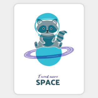 Astronaut Raccoon Sticker